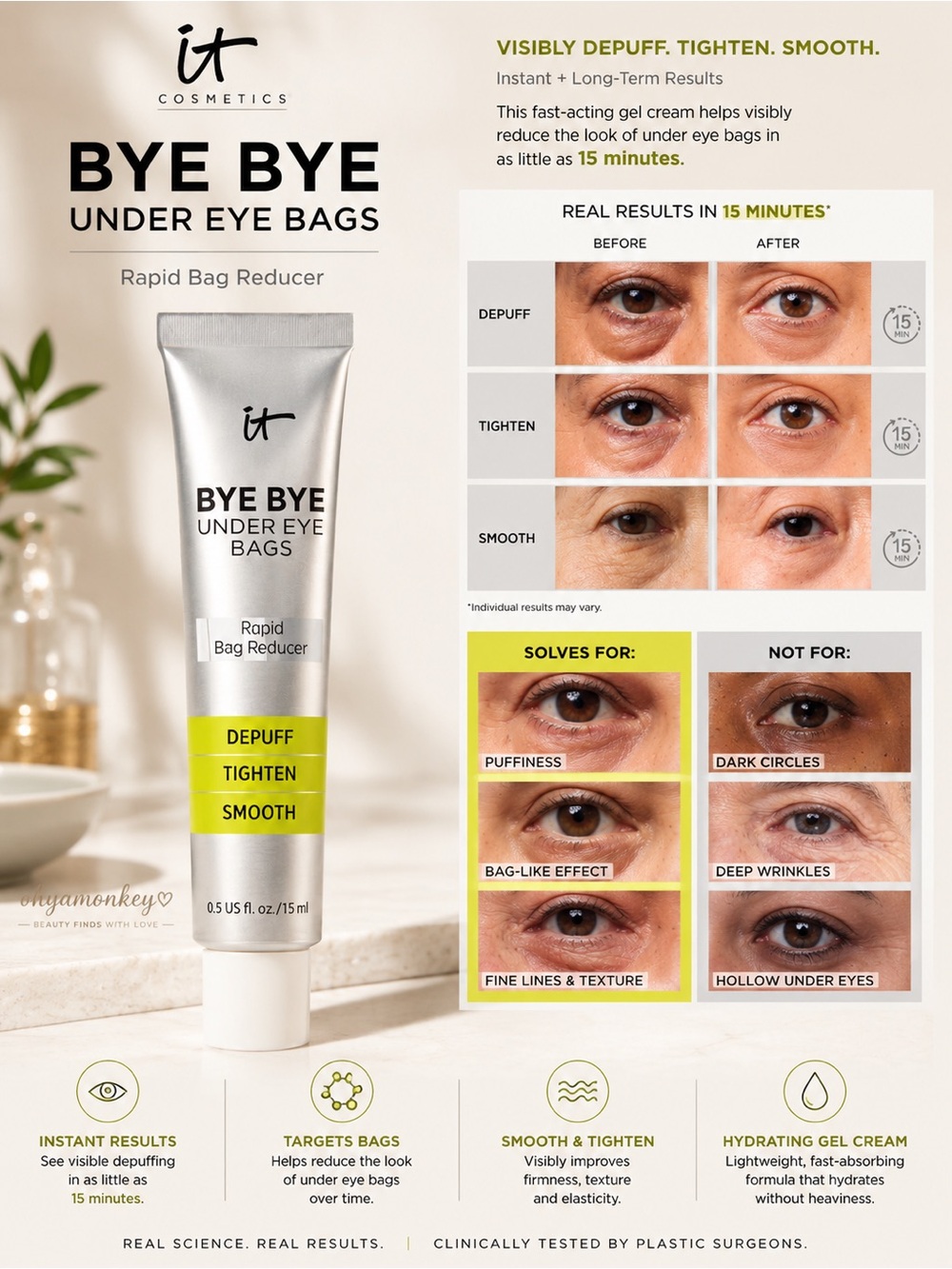 IT Cosmetics Bye Bye Under Eye Bags Rapid Bag Reducer